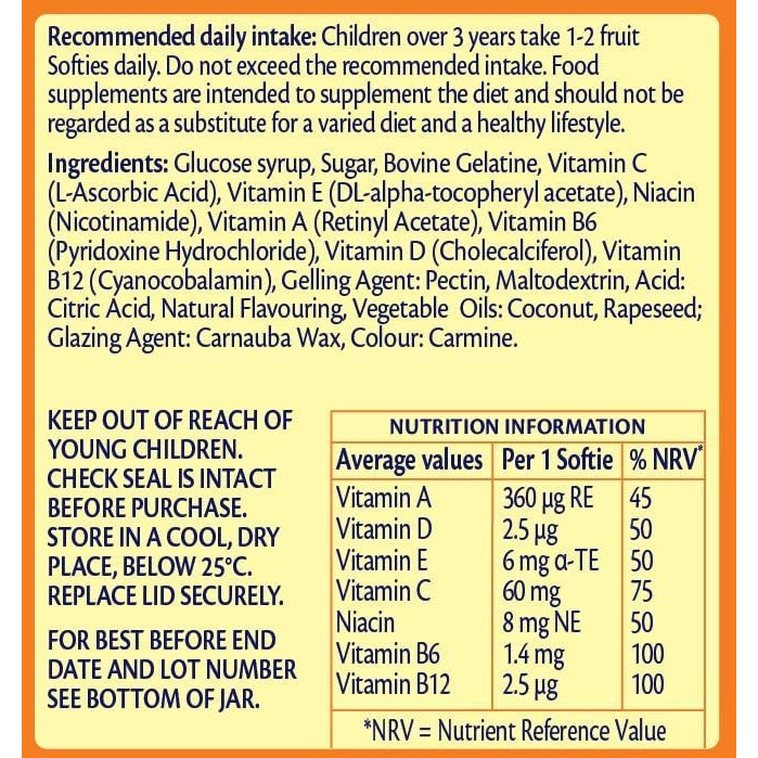 Haliborange Softies Strawberry Multivitamins - 3-12 years - Certified from Haliborange