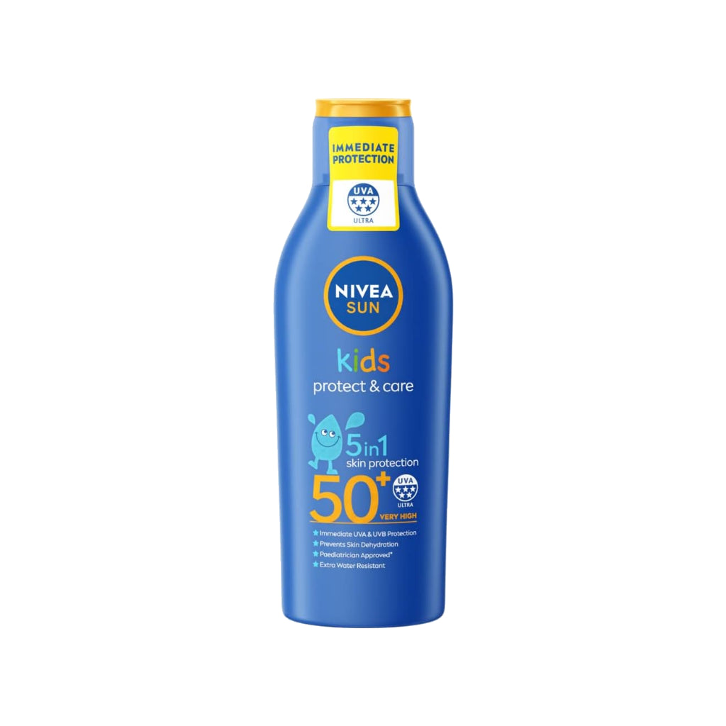 Nivea Sun Kids Protect & Care Suncream Lotion - SPF 50+, 200ml - Certified from Nivea