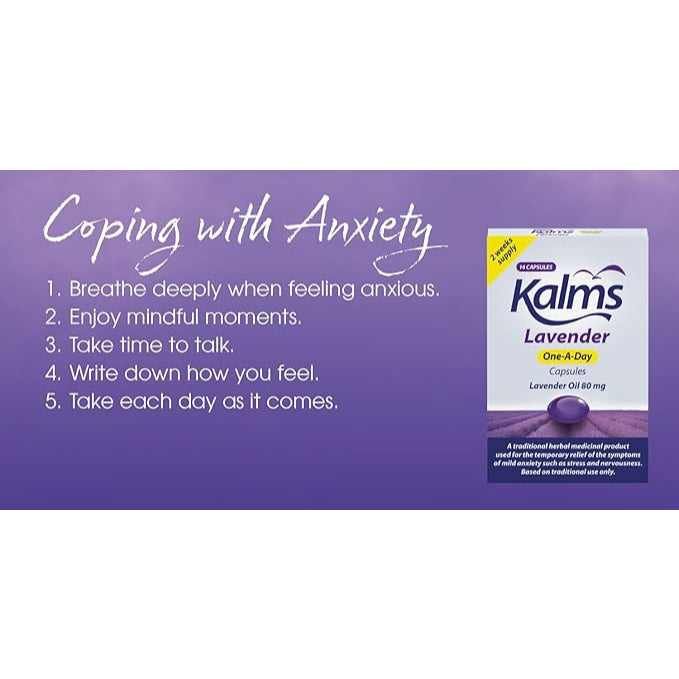 Kalms Lavender One-A-Day Capsules - 14 Capsules - Certified from Kalms