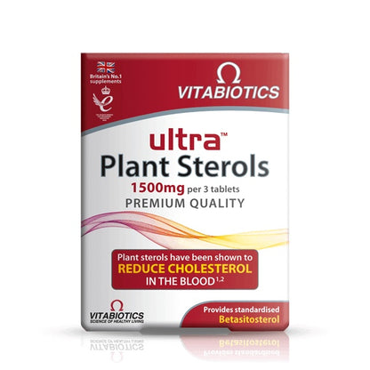 Ultra Plant Sterols (30 tablets) - Reduce Cholesterol - Certified from Vitabiotics UK