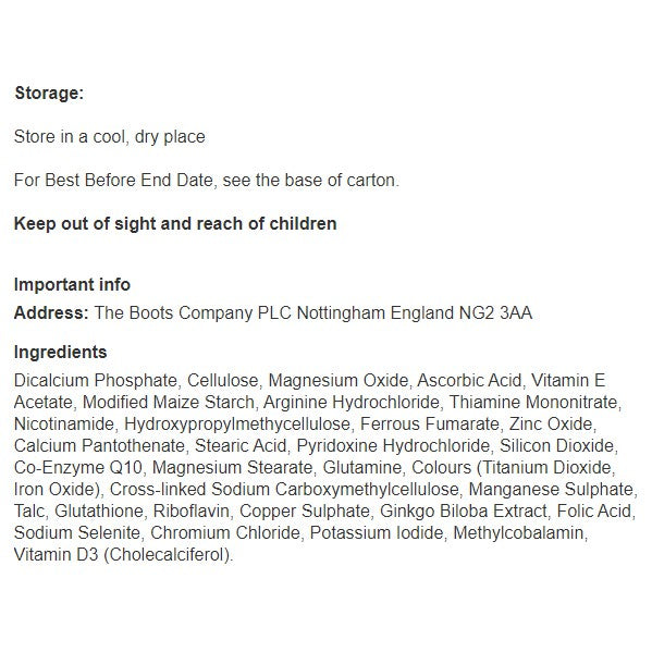 Sharp Mind - 30 Tablets - Certified from Boots UK