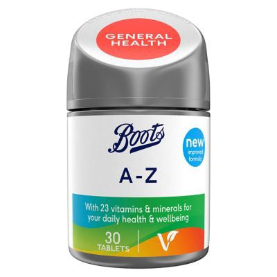 Azvac AZ Multivitamin - 30 Tablets - Certified from Boots UK – DiMA