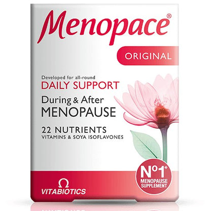 Menopace Original - During and after Menopause - 30 tablets - Certified from Vitabiotics UK