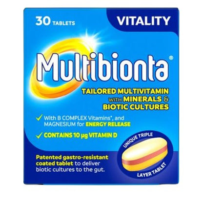 Multibionta Vitality - 30 Tablets  - Certified from Seven Seas UK