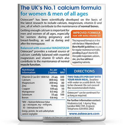 Osteocare Original Bone Health Formula - 30 Tablets - Certified from Vitabiotics Uk