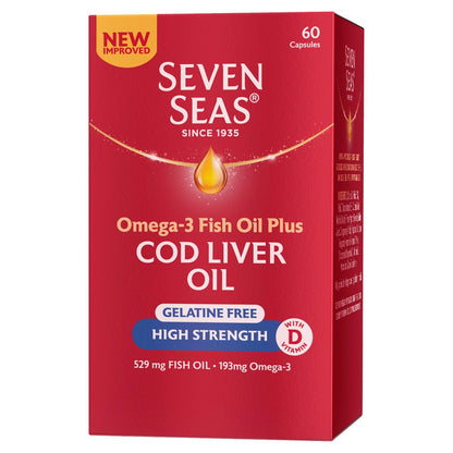 Seven Seas Cod Liver Oil - High Strength (60 Capsules) - from Seven Seas UK