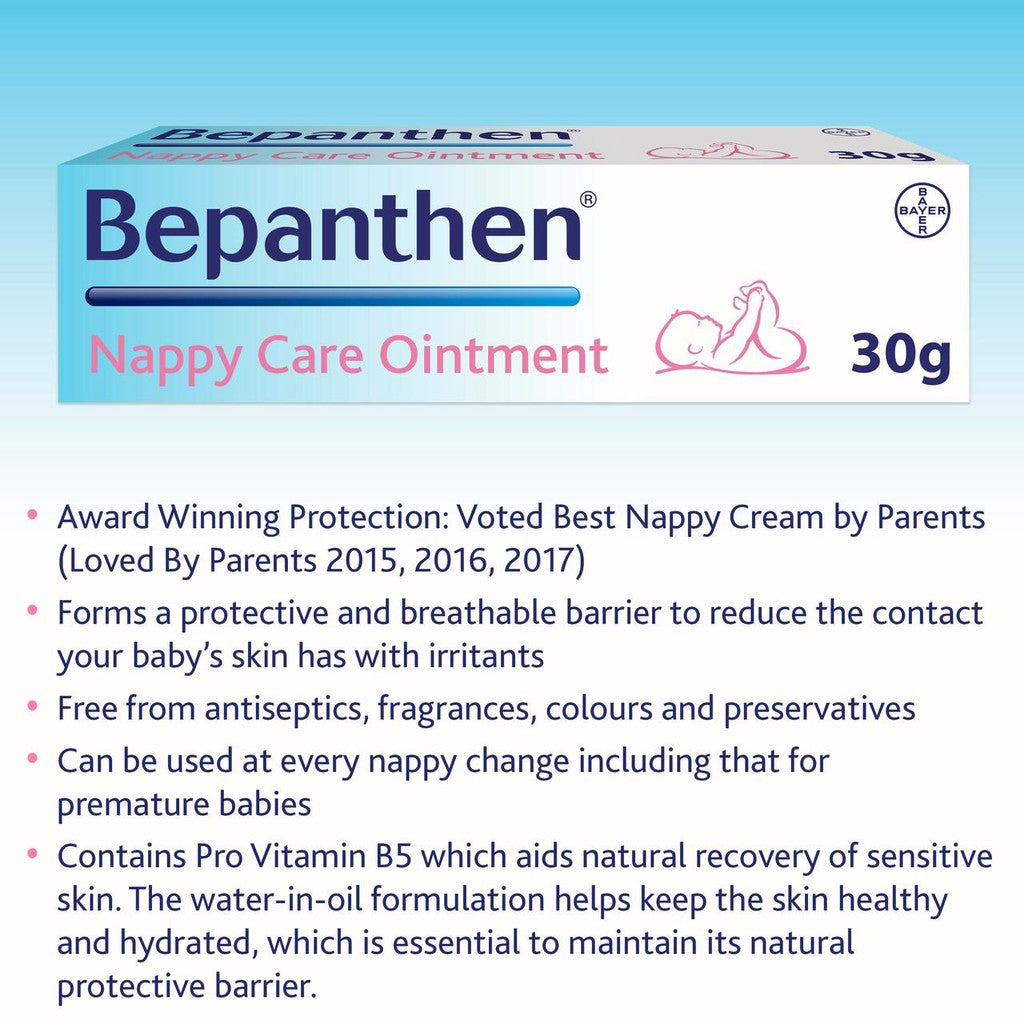 Bepanthen - Nappy Care Ointment - 30gr - Certified from Bepanthen Uk