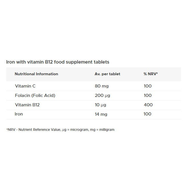 Ultra Iron (30 tablets) - Sustained Release - Certified from Vitabiotics UK
