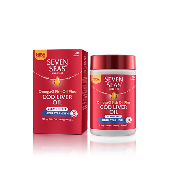 Seven Seas Cod Liver Oil - High Strength (60 Capsules) - from Seven Seas UK