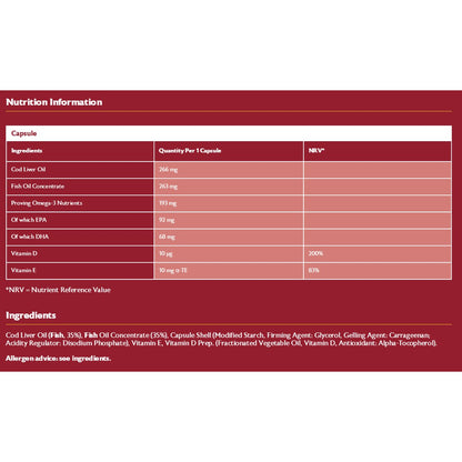 Seven Seas Cod Liver Oil - High Strength (60 Capsules) - from Seven Seas UK