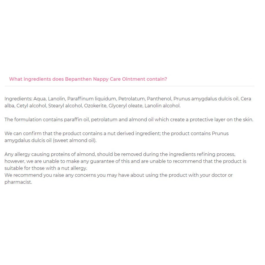 Bepanthen - Nappy Care Ointment - 30gr - Certified from Bepanthen Uk