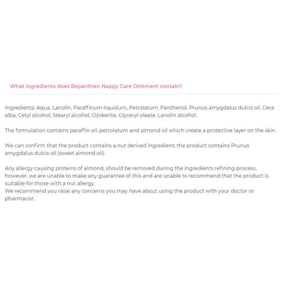 Bepanthen - Nappy Care Ointment - 30gr - Certified from Bepanthen Uk