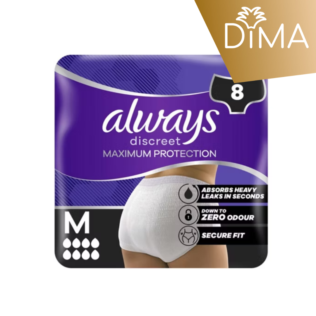 Always Discreet Maximum Protection Underwear - 8 pcs - Certified from Always