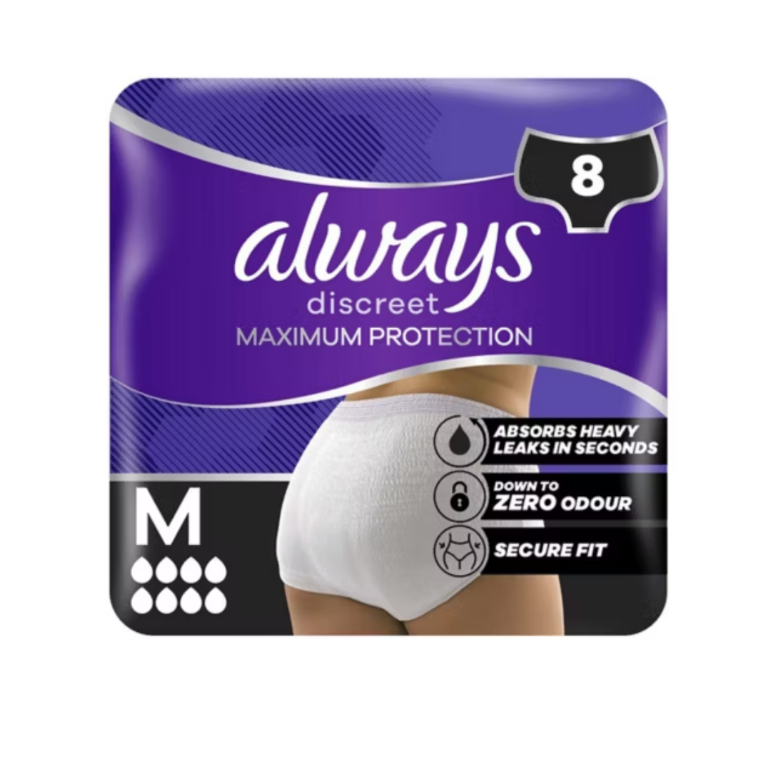 Always Discreet Maximum Protection Underwear - 8 pcs - Certified from Always