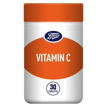 Vitamin C Food Supplement - 30 Tablets - Certified from Boots UK
