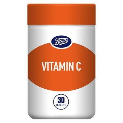 Vitamin C Food Supplement - 30 Tablets - Certified from Boots UK