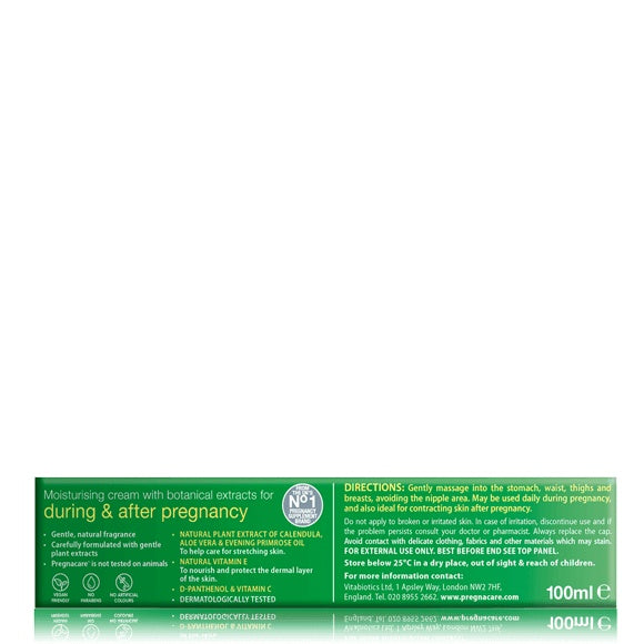 Pregnacare stretch mark cream - Nourish and Protect - 100ml - Certified from Vitabiotics UK