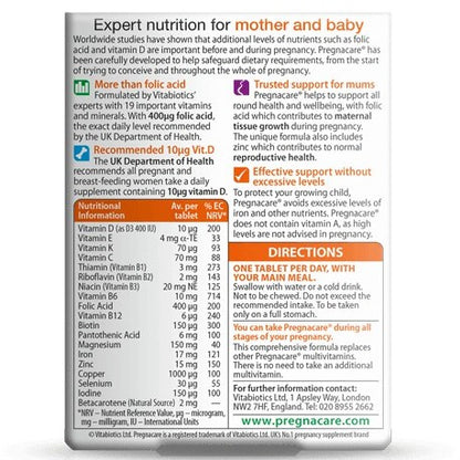 Pregnacare Original (30 tablets) - Complete nutrition for mother and baby