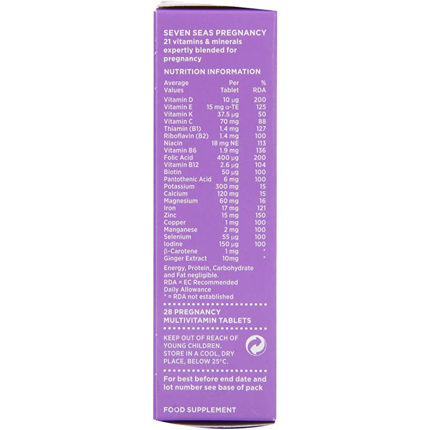 Seven Seas Pregnancy - 4 Week Supply - Multivitamin with Folic Acid - from Seven Seas UK