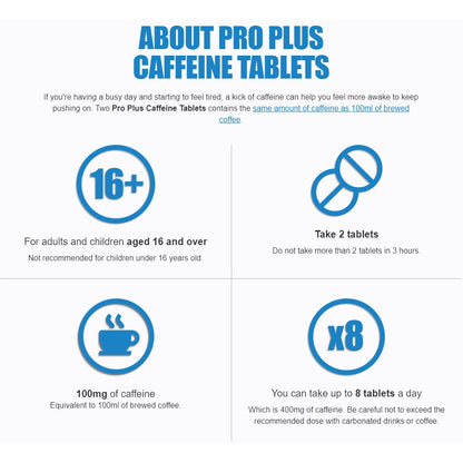 ProPlus Caffeine - Feel more awake (48 tablets) - Certified from Proplus Uk