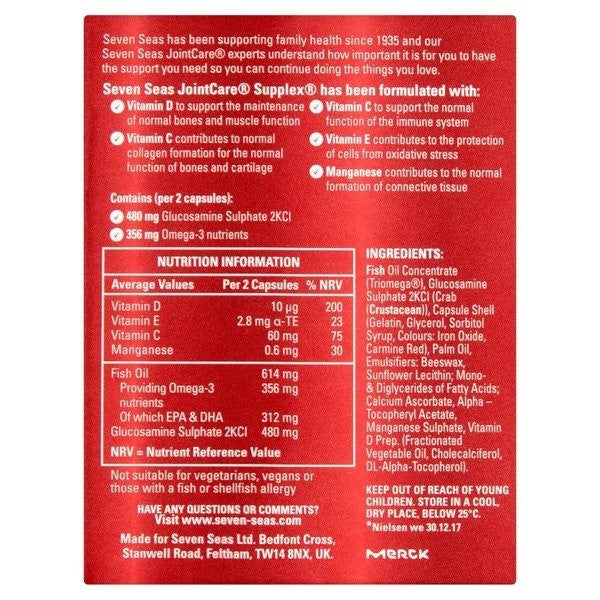 Seven Seas JointCare Supplex - 30 Capsules - Certified from Seven Seas Uk