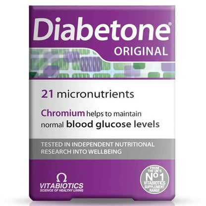 Diabetone Original (30 tablets) - 21 Micronutrients - Certified from Vitabiotics UK