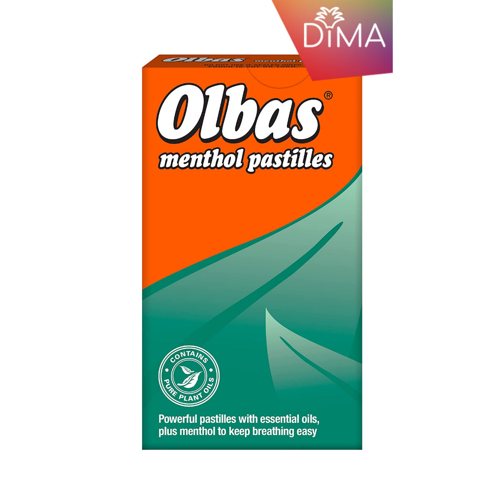 Olbas Menthol Pastilles - Essential Oils and Menthol Pastilles - Cerfified from Olbas Uk