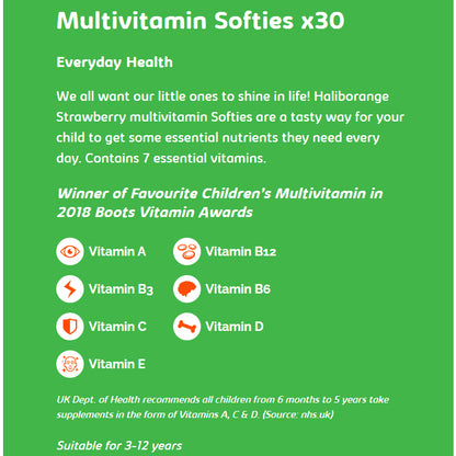 Haliborange Softies Strawberry Multivitamins - 3-12 years - Certified from Haliborange
