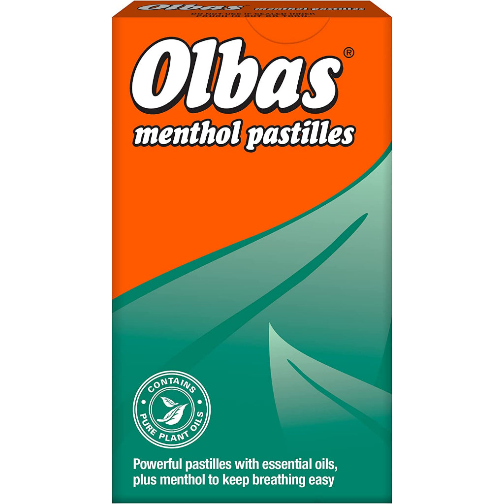 Olbas Menthol Pastilles - Essential Oils and Menthol Pastilles - Cerfified from Olbas Uk