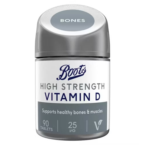 Boots High Strength - Vitamin D - 90 Capsule - Certified from Boots UK