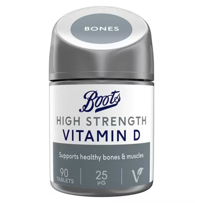 Boots High Strength - Vitamin D - 90 Capsule - Certified from Boots UK