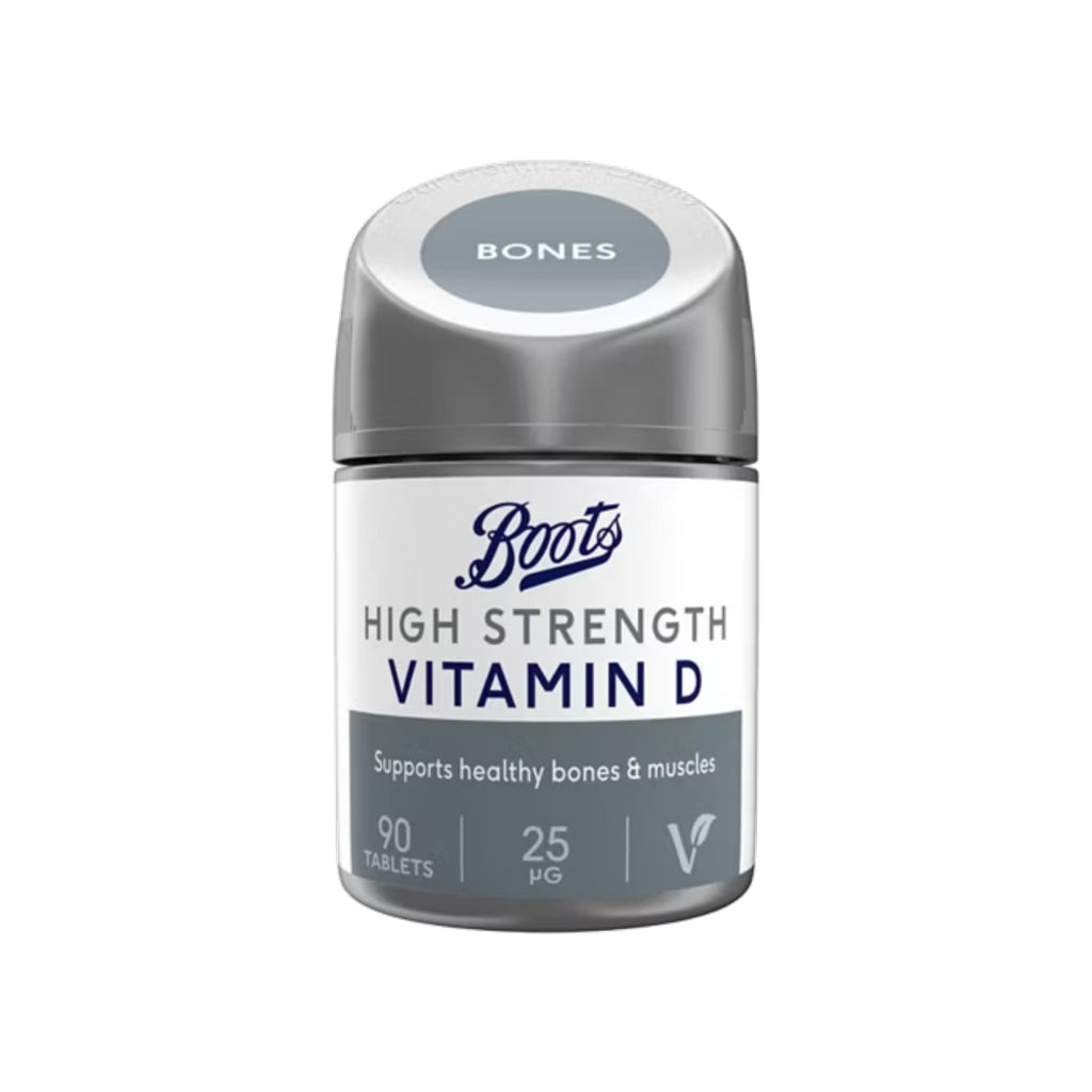 Boots High Strength - Vitamin D - 90 Capsule - Certified from Boots UK