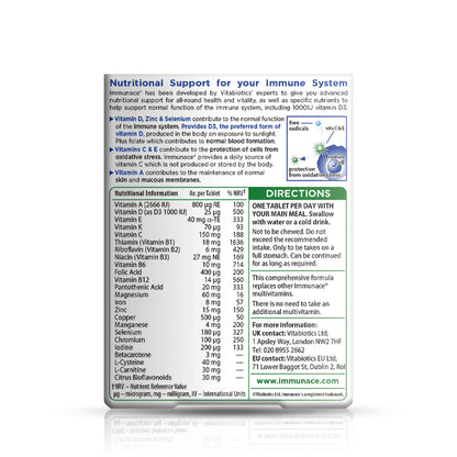 Immunace Original - (30 tablets) - Immune system - Certified from Vitabiotics UK