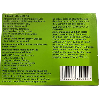 Sleep Aid Herbal Store 48 Tablets - Certified from Herbal Store