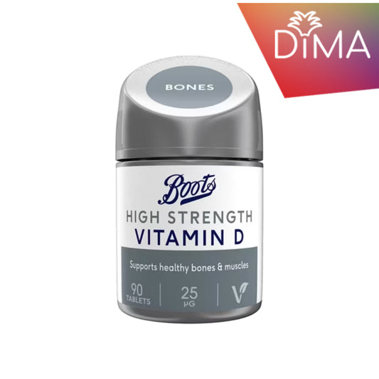 Boots High Strength - Vitamin D - 90 Capsule - Certified from Boots UK