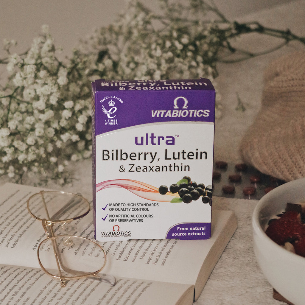 Ultra Bilberry, Lutein & Zeaxanthin - 30 Tablets - Certified from Vitabiotics UK