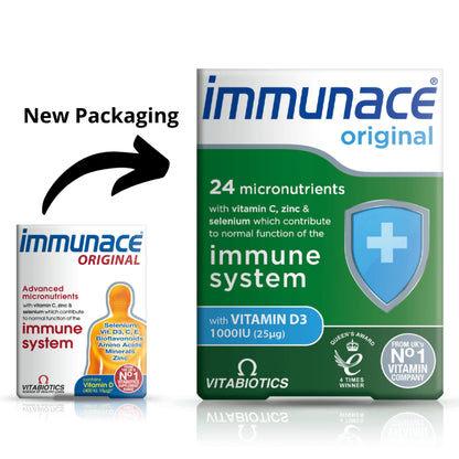 Immunace Original - (30 tablets) - Immune system - Certified from Vitabiotics UK