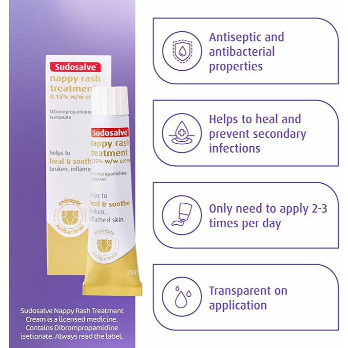 Sudocrem Sudosalve Nappy Rash Treatment Cream - 25g - Certified from Sudocream