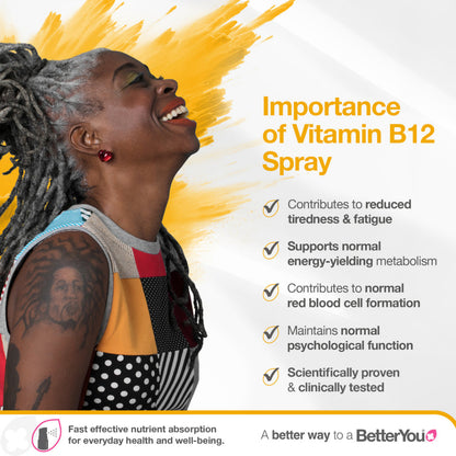 Vitamin B12 Oral Spray - 5mg - Certified from BetterYou