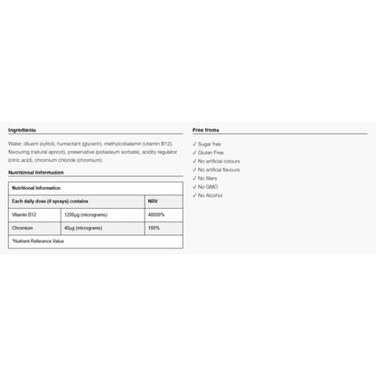 Vitamin B12 Oral Spray - 5mg - Certified from BetterYou