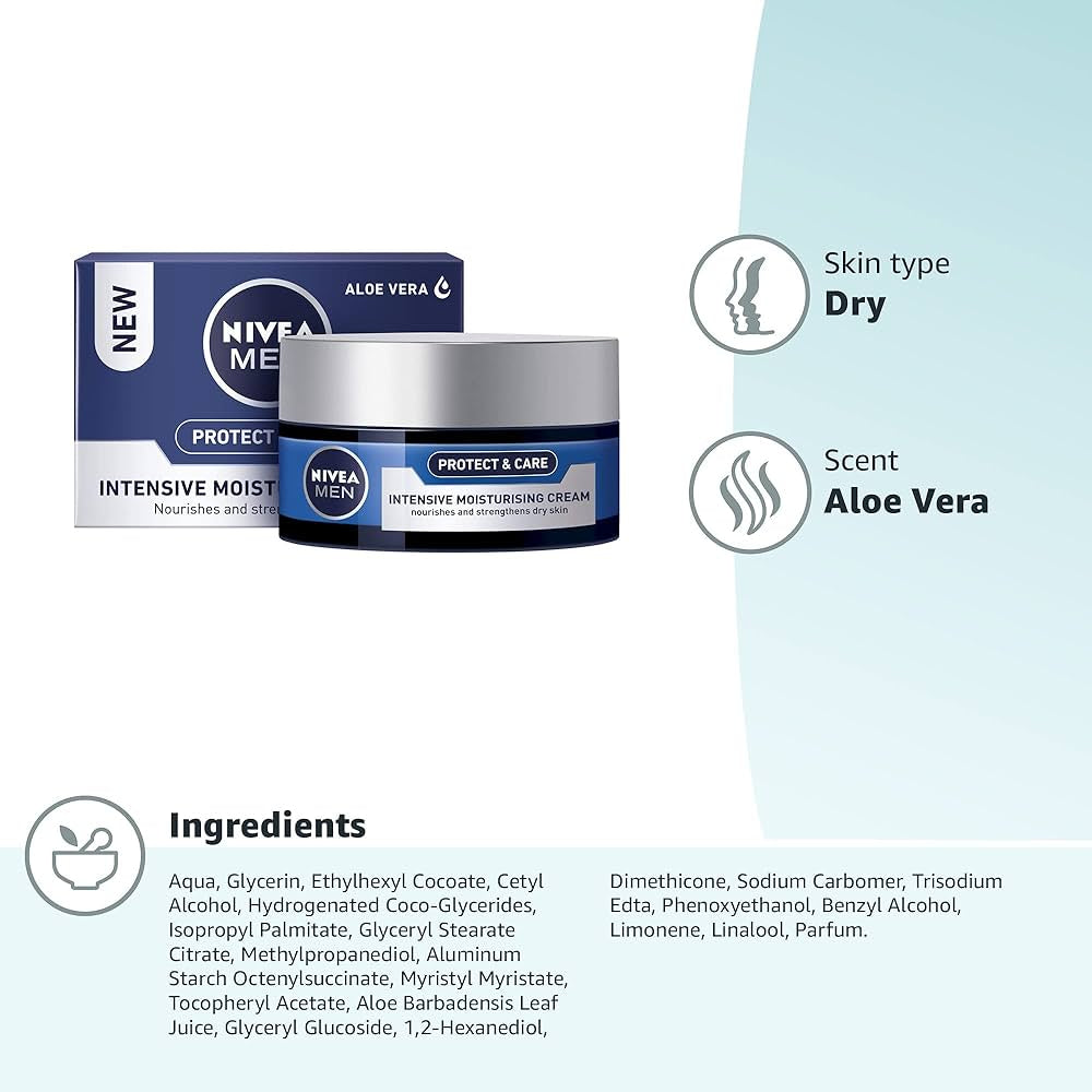 Nivea Men Intensive Moisturising Face Cream Protect & Care - 50ml - Certified from Nivea
