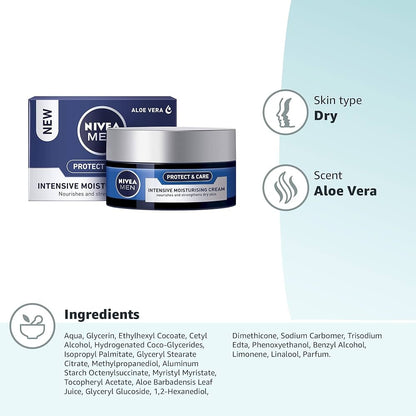 Nivea Men Intensive Moisturising Face Cream Protect & Care - 50ml - Certified from Nivea