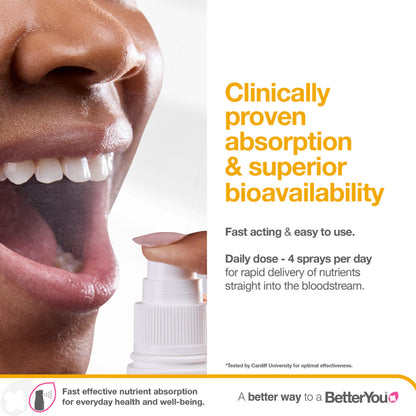 Vitamin B12 Oral Spray - 5mg - Certified from BetterYou
