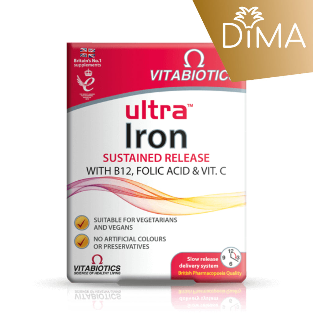 Ultra Iron (30 tablets) - Sustained Release - Certified from Vitabiotics UK