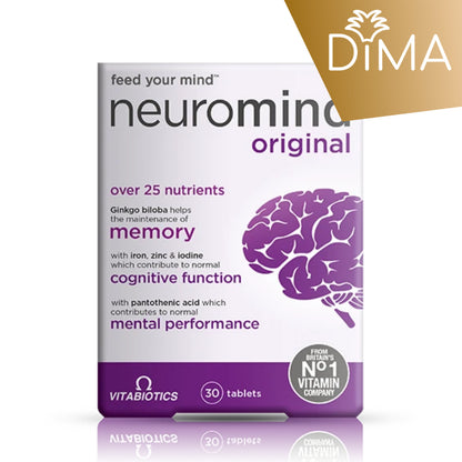 Neuromind Original - 30 tablets - Feel your mind - Certified from Vitabiotics UK