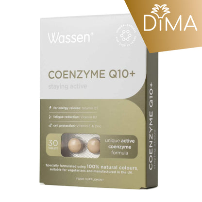 Wassen Coenzyme Q10+ Staying active - 30 tablets - Certified from Wassen