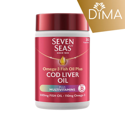 Seven Seas Cod Liver Oil - Plus Multivitamins (30/90 Capsules) - from Seven Seas UK