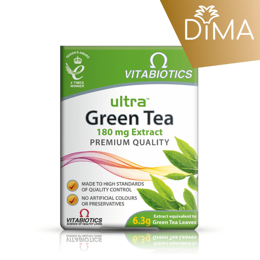 Ultra Green Tea - 180mg Extract - 30 Tablets - Certified from Vitabiotics UK