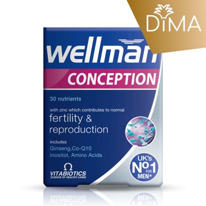Wellman Conception (30 tablets) - Fertility and Reproduction - Certified from Vitabiotics UK