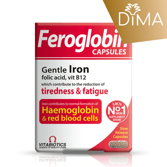 Feroglobin Capsules (30 tablets) - Super Strength - Certified from Vitabiotics UK